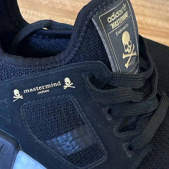 Adidas NMD X Mastermind Japan Athletic Sneaker in Black/Gold Men’s Size 7 - Picture 14 of 14